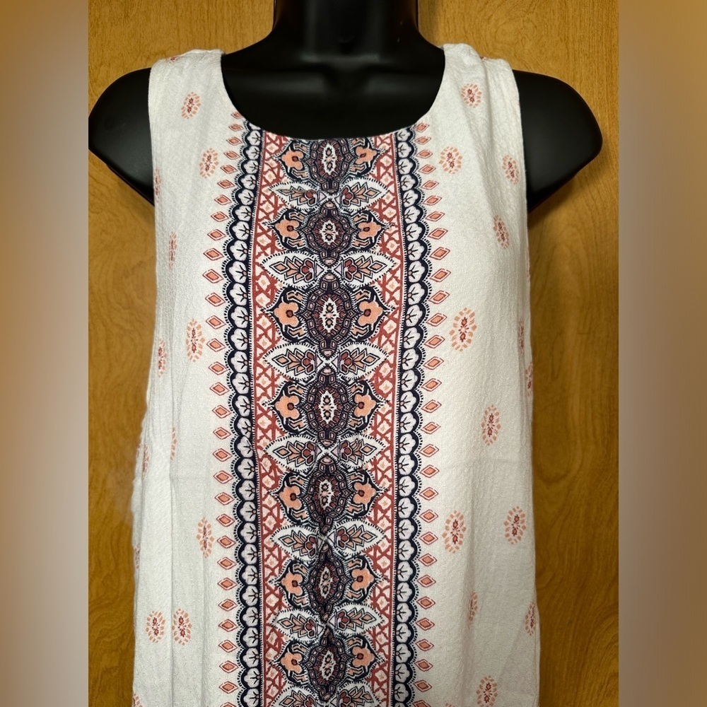 AéRopostale boho print tie back shift dress dress size extra large - Picture 4 of 10